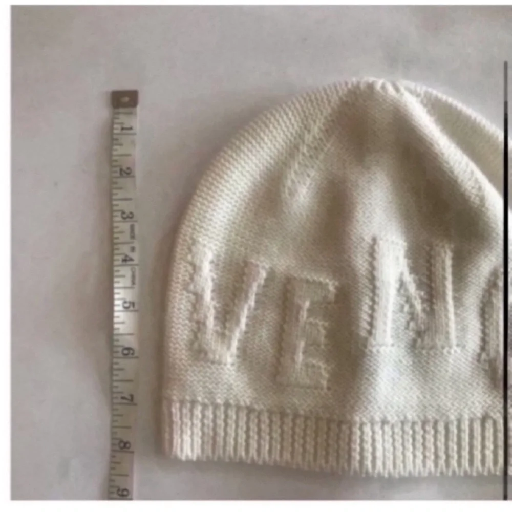 Givenchy Ivory White Knit Beanie Hat - Picture 3 of 8
